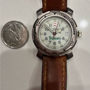 Swiss Army Brown Leather Watch